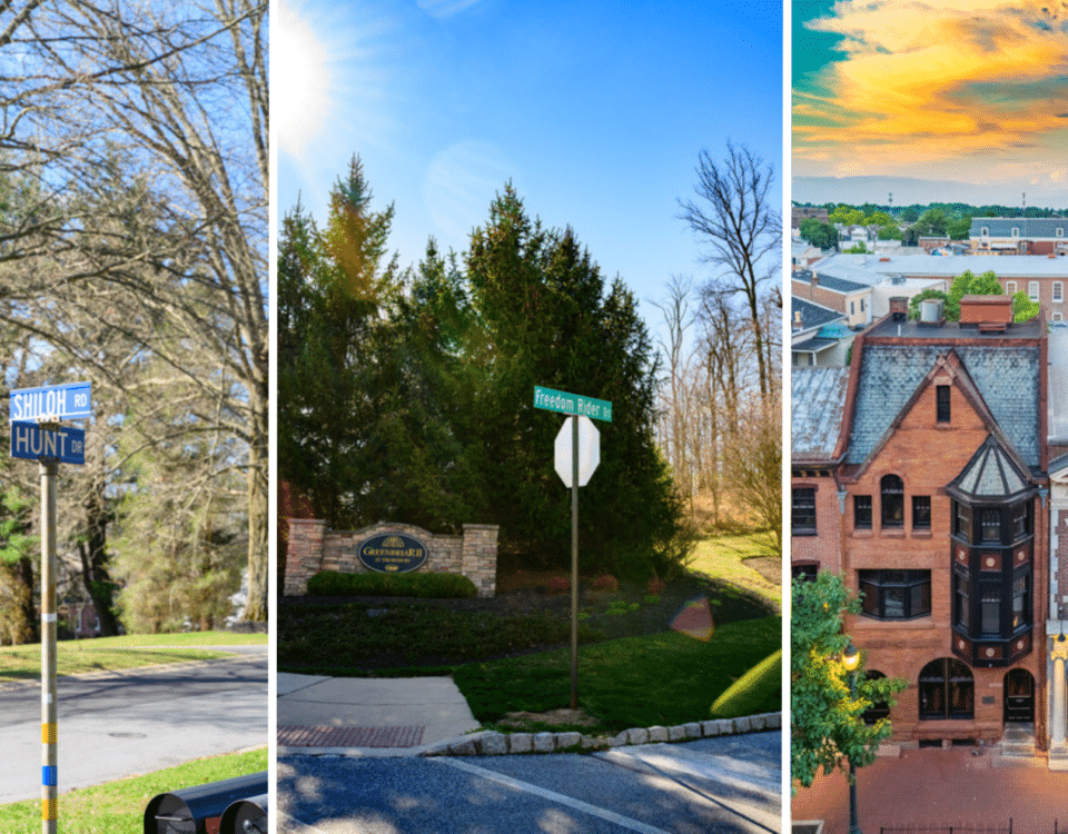 Three views in West Chester, PA.