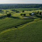 Aerial view of a park in West Chester