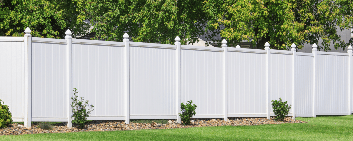 Fence in a back yard