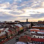 Aerial view of West Chester Borough