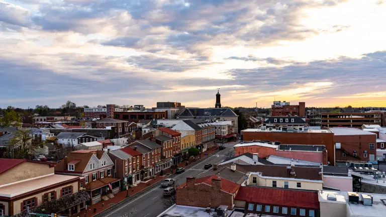 Aerial view of West Chester Borough